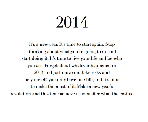 Mijn toppunten van 2013, goeie voornemens, en een happy new year!